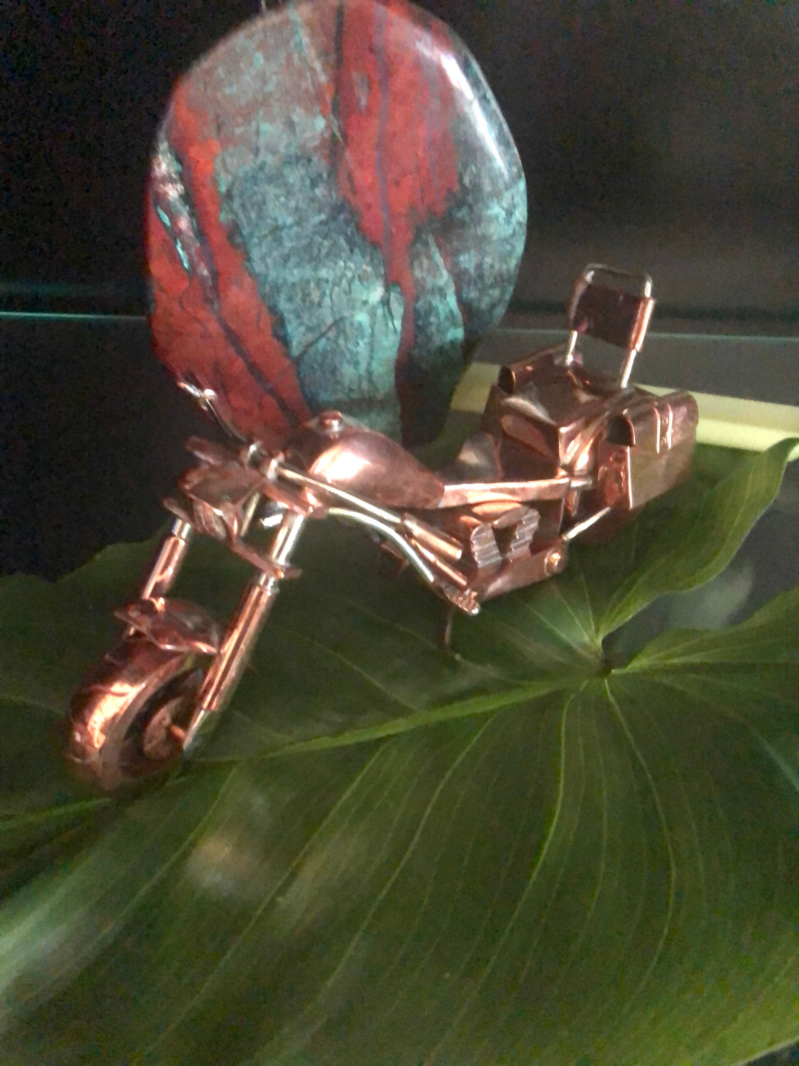 Copper Rider by HPSilver - Hand Crafted Copper Motorcycle - 4080 ...